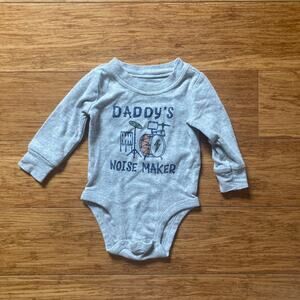 Carter’s “Daddy’s Noise Maker” Onesie, Size 3M